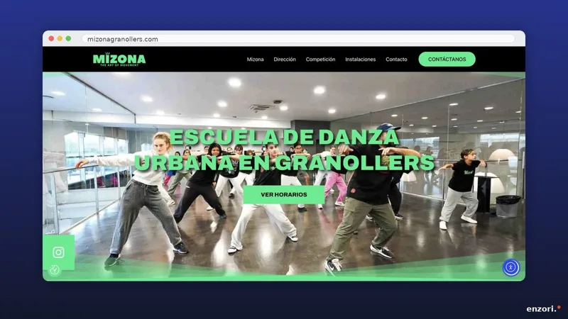 Web de Mizona — Escola de dansa · Granollers