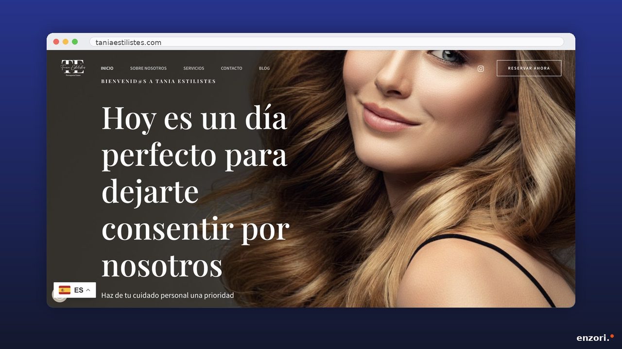 Web de Tania Estilistes — Perruqueria · Cardedeu